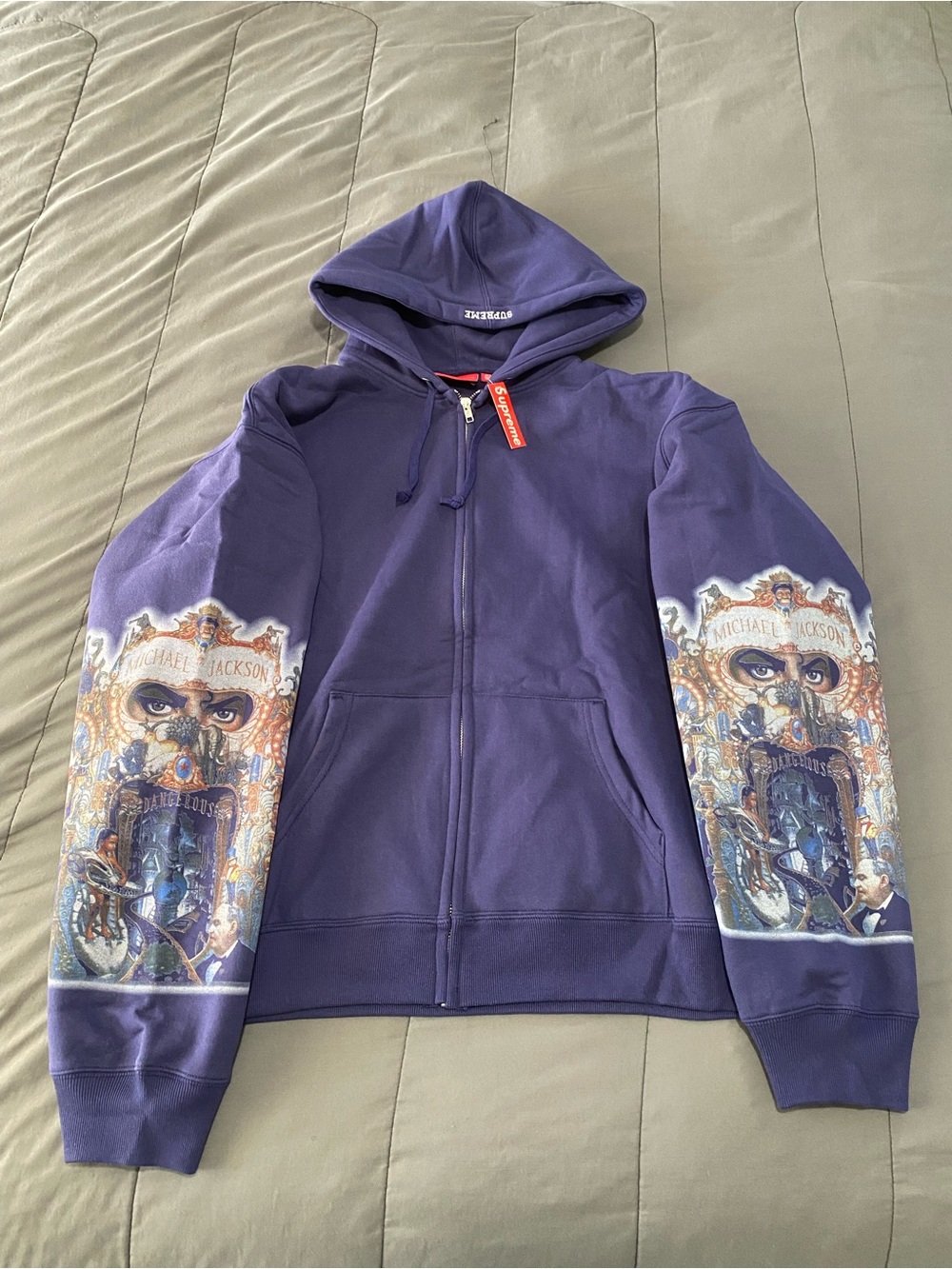 Supreme Michael Jackson Graphic Sleeve Hoodie